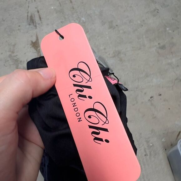 Chi Chi London Dot Right Now Mini Dress Long Sleeves Size 10 NWT - Picture 10 of 10